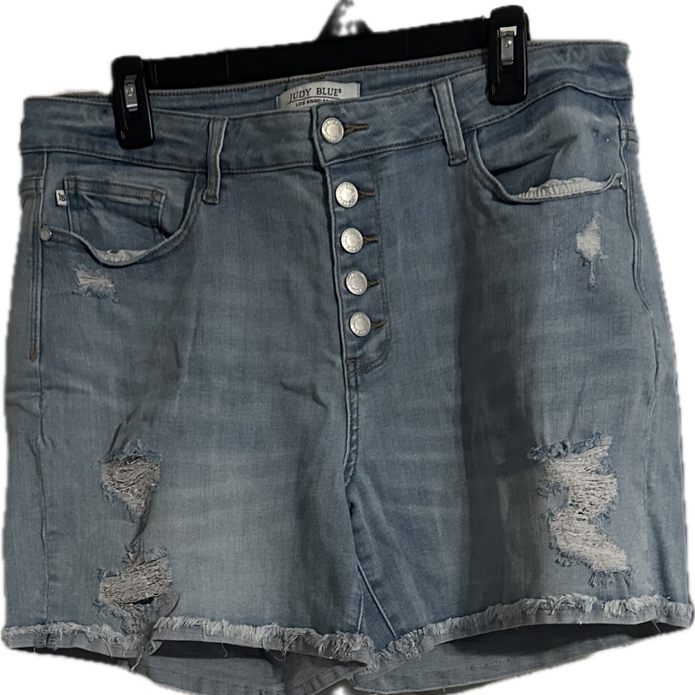 Judy Blue Fly Girl High Waist Button Fly Shorts -Size 1XL, excellent condition